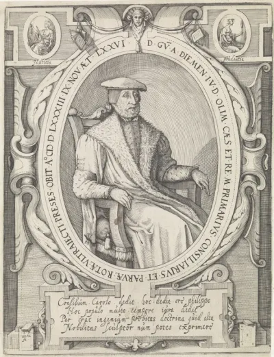 Portret van de rechtsgeleerde Willem van Diemen