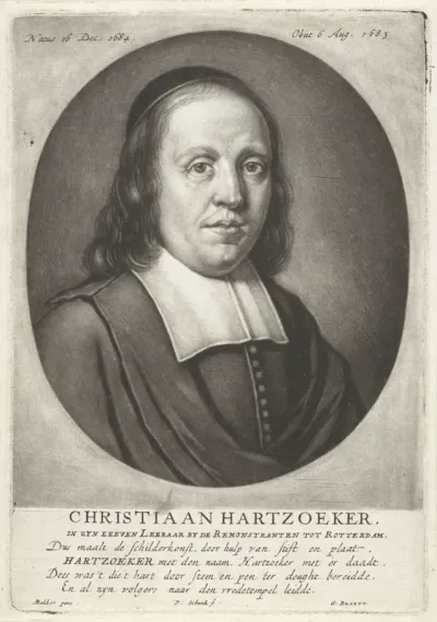 Portret van de remonstrantse predikant Christiaan Hartsoecker
