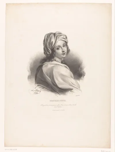Portret van de Romeinse edelvrouw Beatrice Cenci