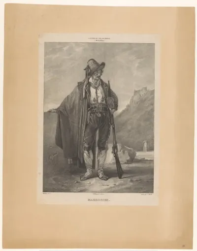 Portret van de Romeinse struikrover Mazzocchi
