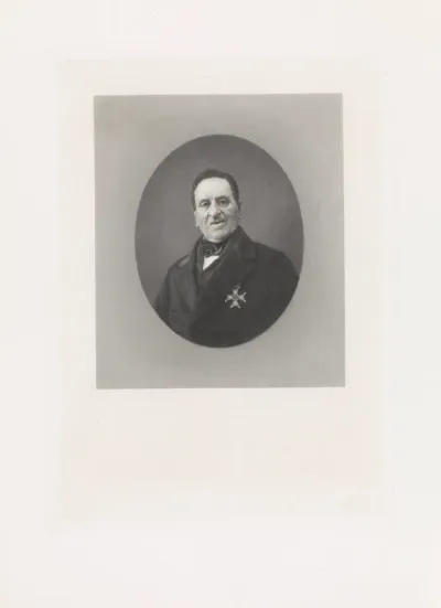 Portret van de Rotterdamse dichter en koopman Hendrik Tollens