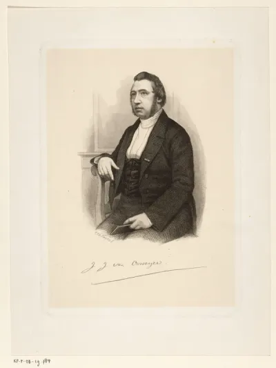 Portret van de Rotterdamse predikant Johannes Jacobus van Oosterzee