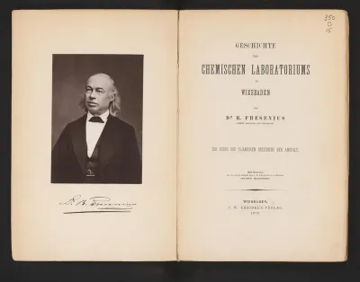 Portret van de scheikundige Carl Remigius Fresenius