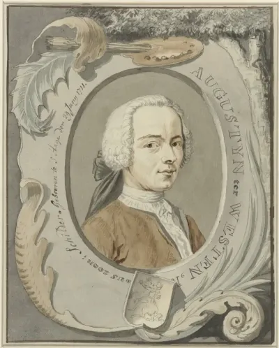 Portret van de schilder Augustinus Terwesten