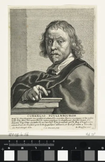 Portret van de schilder Cornelis van Poelenburch
