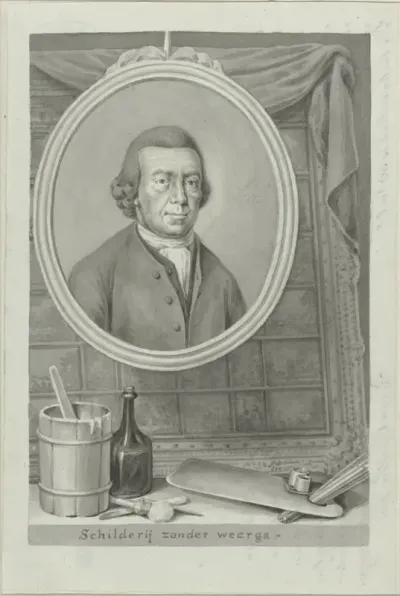 Portret van de schilder Cornelis Vermeulen