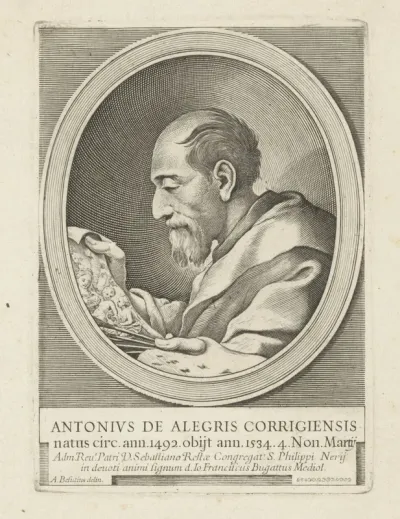 Portret van de schilder Correggio