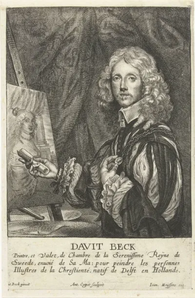 Portret van de schilder David Beck