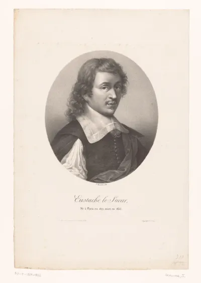 Portret van de schilder Eustache Lesueur