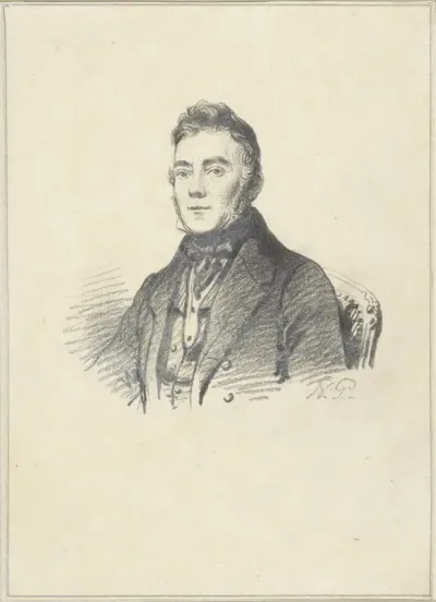 Portret van de schilder George Pieter Westenberg