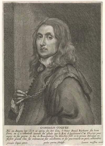 Portret van de schilder Gonzales Coques