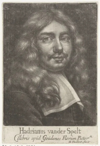 Portret van de schilder Hadrianus van der Spelt
