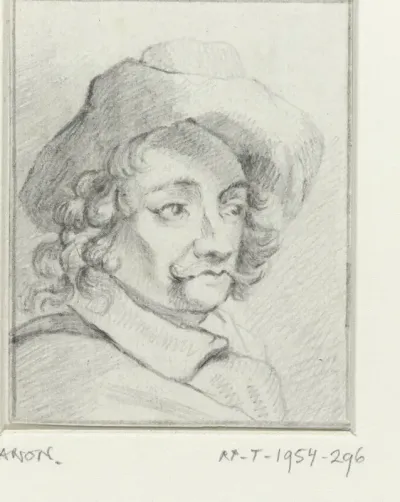 Portret van de schilder Hendrik Verschuring
