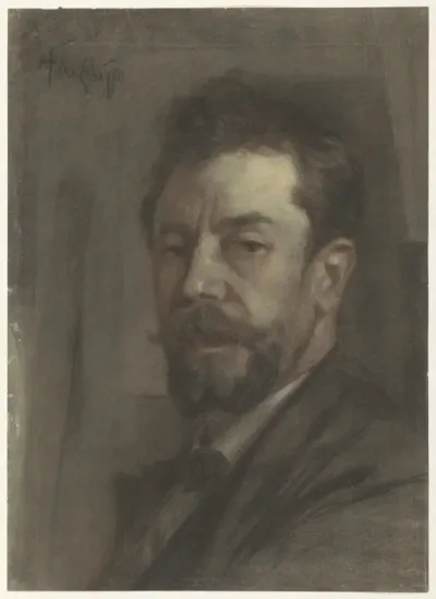 Portret van de schilder Hendrikus Fredericus de Grijs