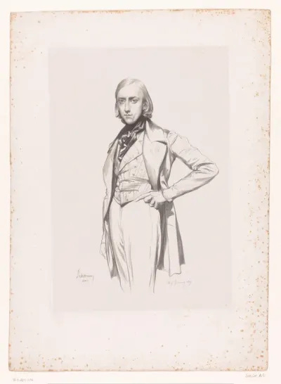 Portret van de schilder Henri Lehmann