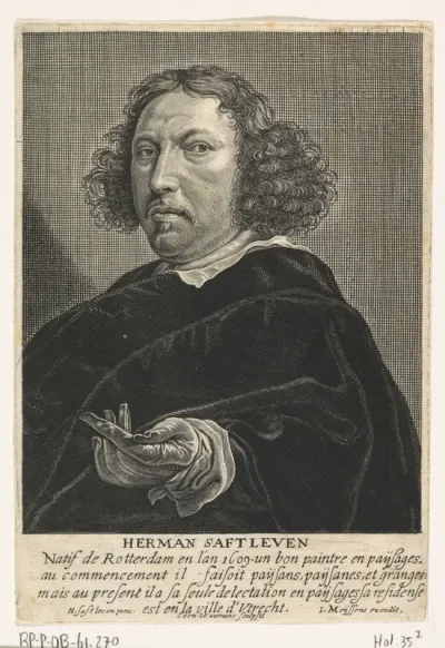 Portret van de schilder Herman Saftleven
