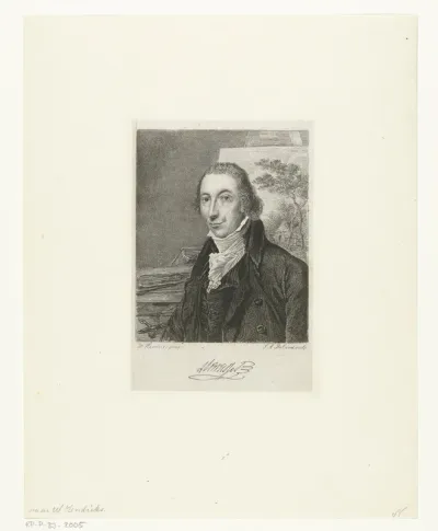 Portret van de schilder Hermanus van Brussel