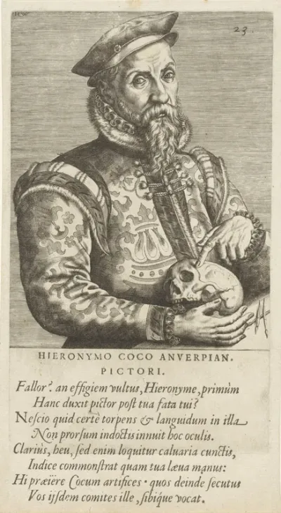 Portret van de schilder Hieronymus Cock