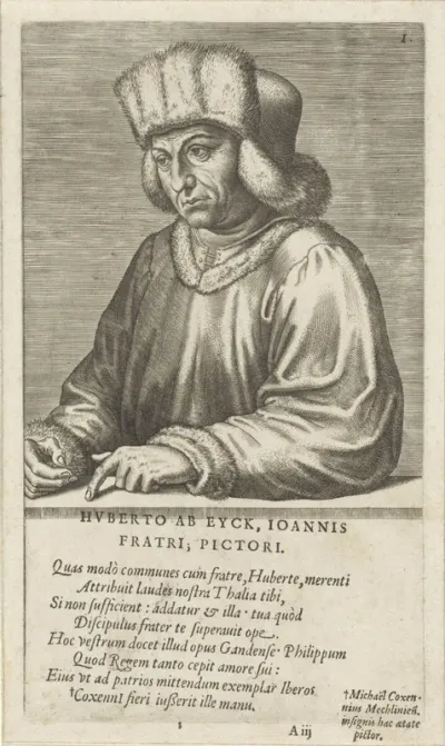 Portret van de schilder Hubert van Eyck