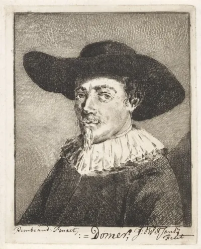Portret van de schilder Jacques Domer