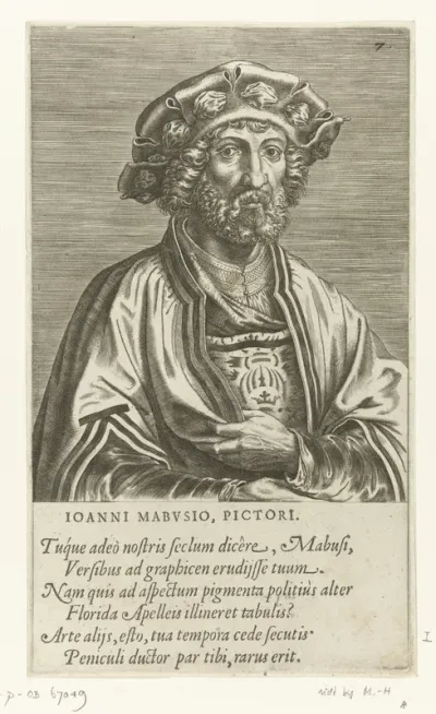 Portret van de schilder Jan Gossaert
