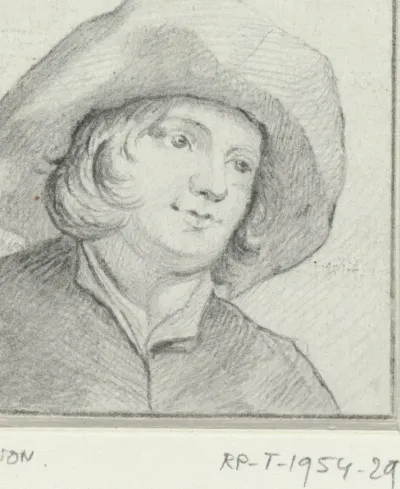 Portret van de schilder Joost van Graesbeek
