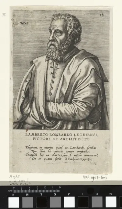 Portret van de schilder Lambert Lombard