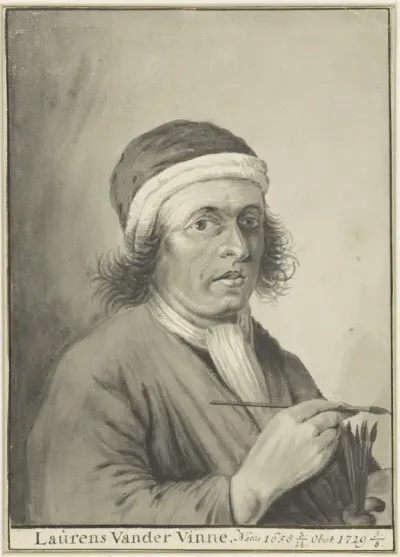Portret van de schilder Laurens Vincentsz. van der Vinne