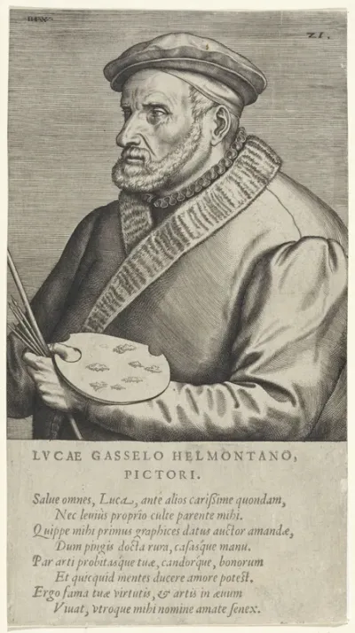 Portret van de schilder Lucas Gassel