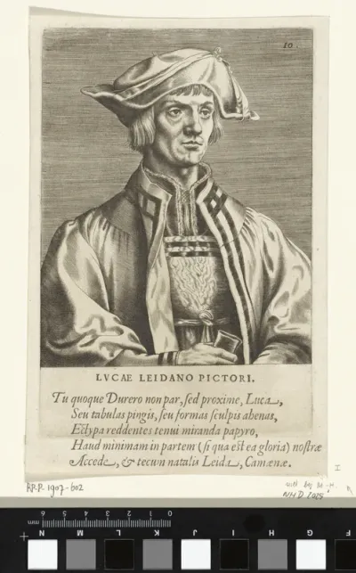 Portret van de schilder Lucas van Leyden