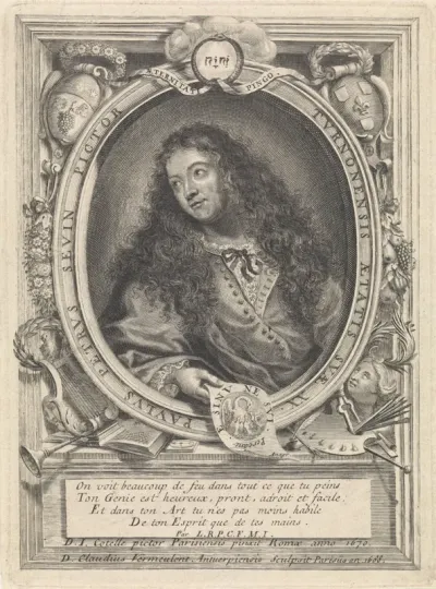 Portret van de schilder Petrus Paulus Sevin van Tours