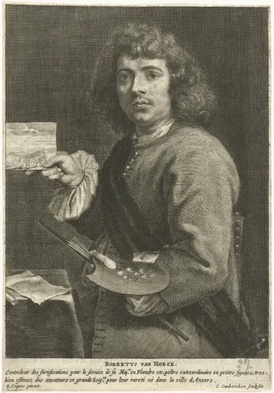 Portret van de schilder Robert van den Hoecke