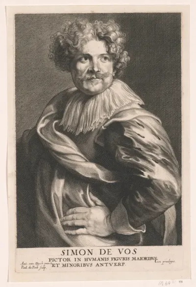 Portret van de schilder Simon de Vos