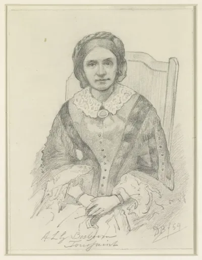 Portret van de schrijfster Anna Louise Geertruida Bosboom-Toussaint