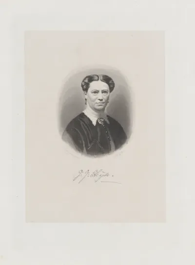 Portret van de schrijfster Johanna Jacoba Heijse