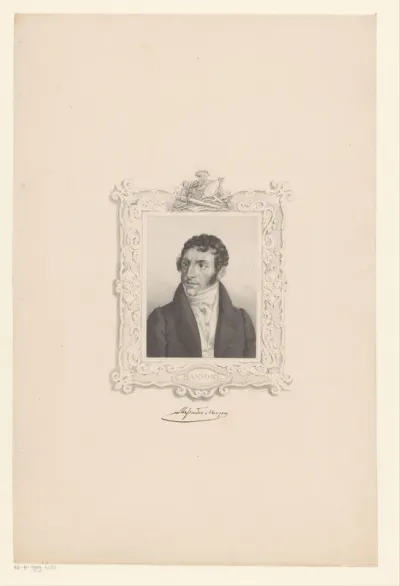 Portret van de schrijver Allessandro Manzoni