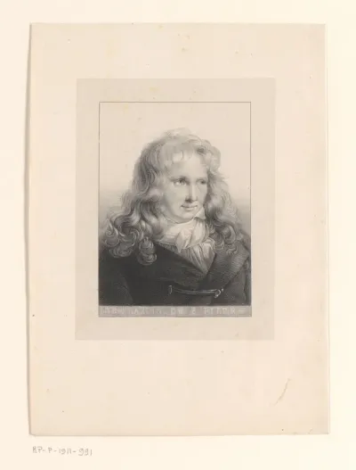 Portret van de schrijver en botanicus Jacques-Henri Bernardin de Saint-Pierre