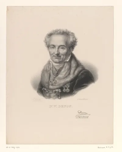 Portret van de schrijver en diplomaat Dominique Vivant Denon