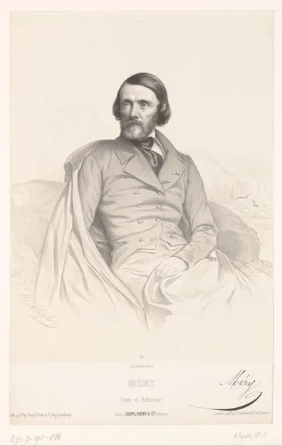 Portret van de schrijver en journalist Joseph Méry