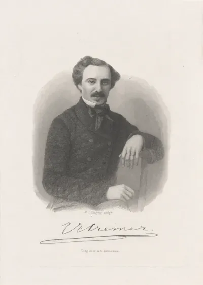 Portret van de schrijver en schilder Jacob Cremer