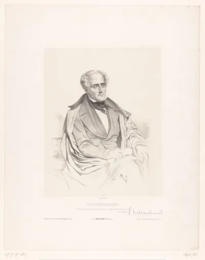 Portret van de schrijver François René de Chateaubriand