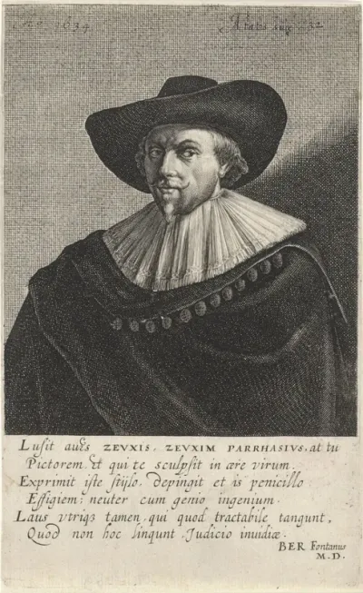 Portret van de schrijver Jan Hermansz krul