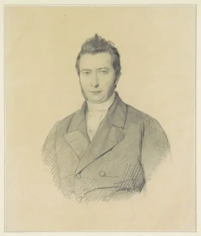 Portret van de schrijver Jan Jacob Lodewijk ten Kate