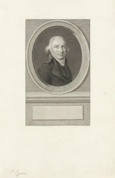 Portret van de schrijver Pieter Pypers