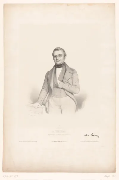 Portret van de staatsman Adolphe Thiers