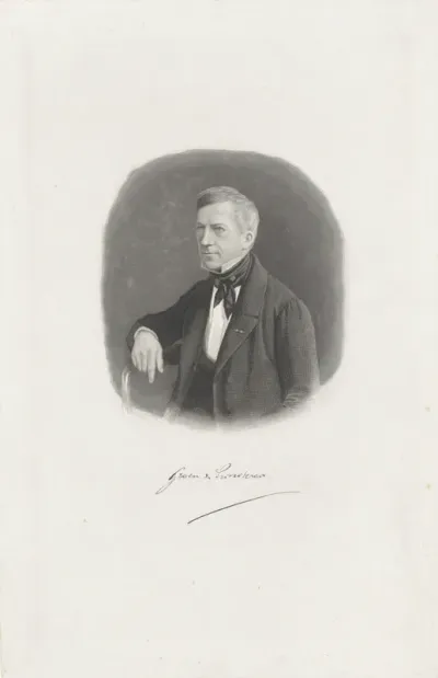 Portret van de staatsman en historicus Guillaume Groen van Prinsterer
