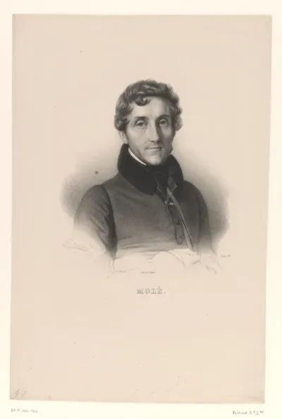 Portret van de staatsman Louis-Mathieu Molé