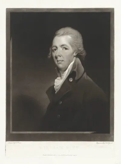 Portret van de staatsman William Pitt
