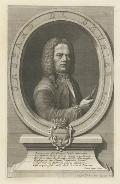 Portret van de stalmeester Gaspard de Saunier