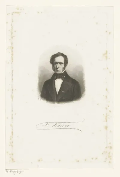 Portret van de sterrenkundige Frederik Kaiser